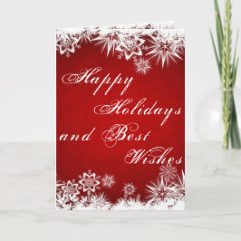 Glückliche Feiertage Faltkarte Karte