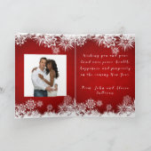 Glückliche Feiertage Faltkarte Karte (Innenseite)