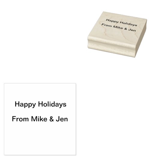 Glückliche Feiertage frohe Weihnachten hinzufügen Gummistempel (Stempel)