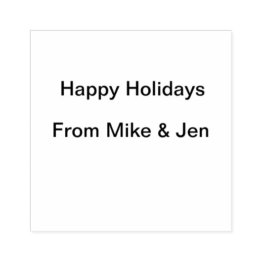 Glückliche Feiertage frohe Weihnachten hinzufügen Gummistempel (Prägung)