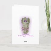 Glückliche Feiertage Gruß Karte Karierte Ornamente (Rückseite)