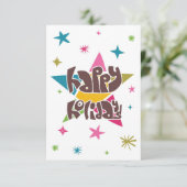 Glückliche Feiertage Grüße. Karte (Stehend Vorderseite)