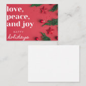 Glückliche Feiertage Grußkarte Mitteilungskarte (Vorne/Hinten)