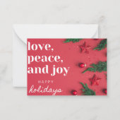 Glückliche Feiertage Grußkarte Mitteilungskarte (Vorderseite)
