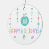 Glückliche Feiertage LLR Lularoe inspirierten 2 Keramikornament (Links)