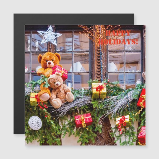 Glückliche Feiertage Postkarten, Magnetkarte (Vorne/Hinten)