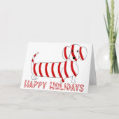 Glückliche Feiertags-Dackel Feiertagskarte (Vorderseite)