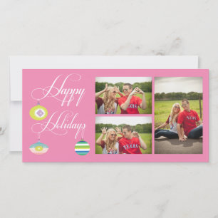 Glückliche Feiertags-WeihnachtsweihnachtsFoto-Kart Feiertagskarte
