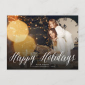 Glückliche Feiertags-weiße Feiertagspostkarte