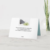 Glückliche Feiertagskarte (Rückseite)