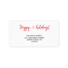 glückliche Ferien Adressaufkleber