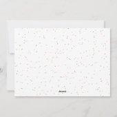 Glückliche Ferien bunte Fotokarte Feiertagskarte (Rückseite)