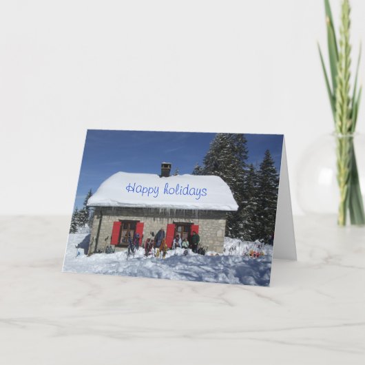 glückliche Ferien Feiertagskarte (Vorderseite)