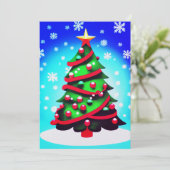 glückliche Ferien Feiertagskarte (Stehend Vorderseite)