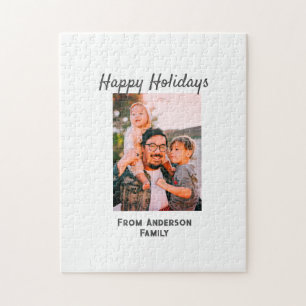 Glückliche Ferien Foto Moderne Liebe Kleine Famili Puzzle