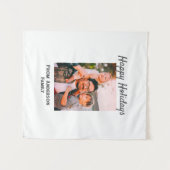 Glückliche Ferien Foto Moderne Liebe Kleine Famili Wandteppich (Vorderseite (Horizontal))