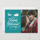 GLÜCKLICHE FERIEN Fügen Sie Ihr Foto hinzu (Vorderseite)