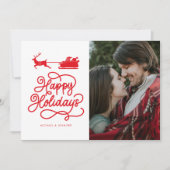 GLÜCKLICHE FERIEN Fügen Sie Ihr Foto hinzu (Vorderseite)