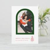 GLÜCKLICHE FERIEN Fügen Sie Ihr Foto hinzu (Stehend Vorderseite)