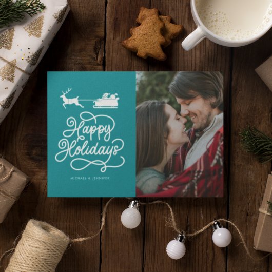 GLÜCKLICHE FERIEN Fügen Sie Ihr Foto hinzu