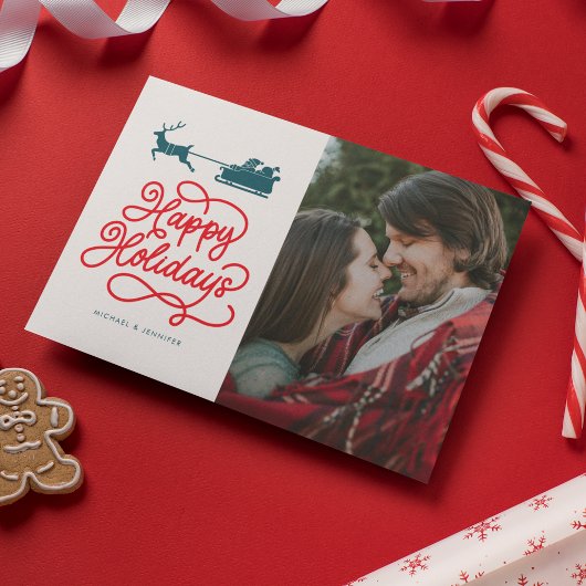 GLÜCKLICHE FERIEN Fügen Sie Ihr Foto hinzu