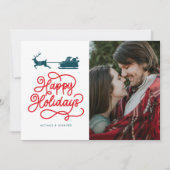 GLÜCKLICHE FERIEN Fügen Sie Ihr Foto hinzu (Vorderseite)