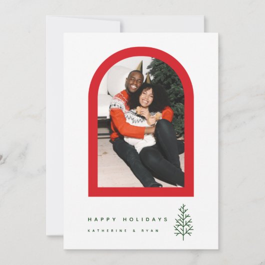 GLÜCKLICHE FERIEN Fügen Sie Ihr Foto hinzu (Vorderseite)