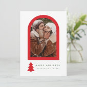 GLÜCKLICHE FERIEN Fügen Sie Ihr Foto hinzu (Stehend Vorderseite)