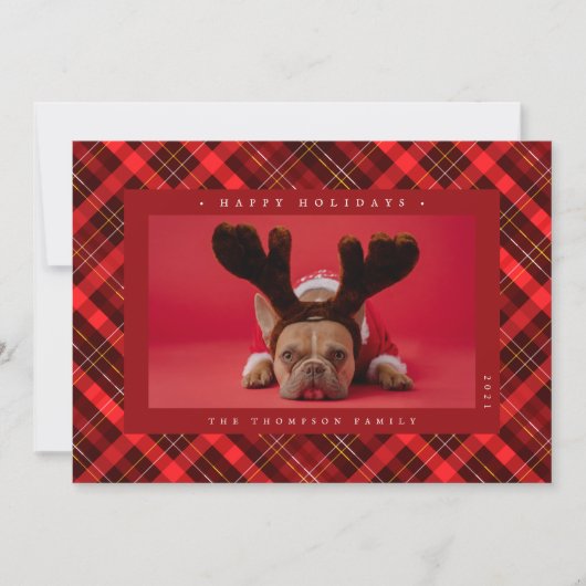 GLÜCKLICHE FERIEN Fügen Sie Ihr Foto hinzu (Vorderseite)