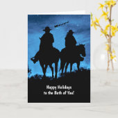 Glückliche Ferien für beide Länder Western Karte (Gelbe Blume)