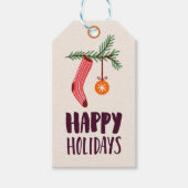 glückliche Ferien Geschenkanhänger (Vorderseite)