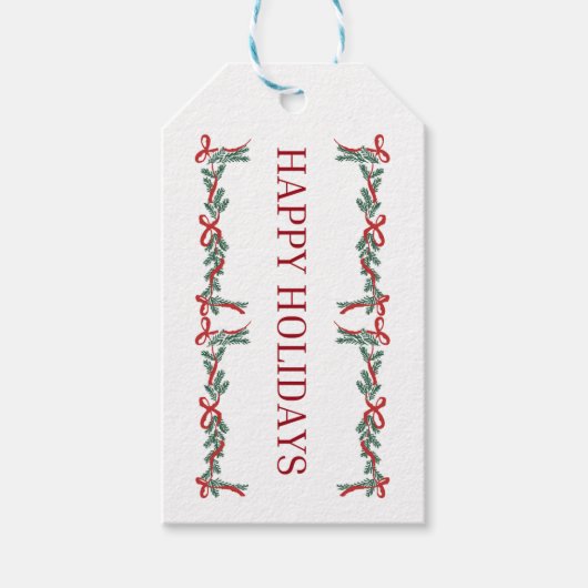 glückliche Ferien Geschenkanhänger (Vorderseite)