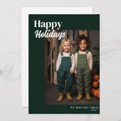 Glückliche Ferien moderne fröhliche Weihnachten (Vorne/Hinten)