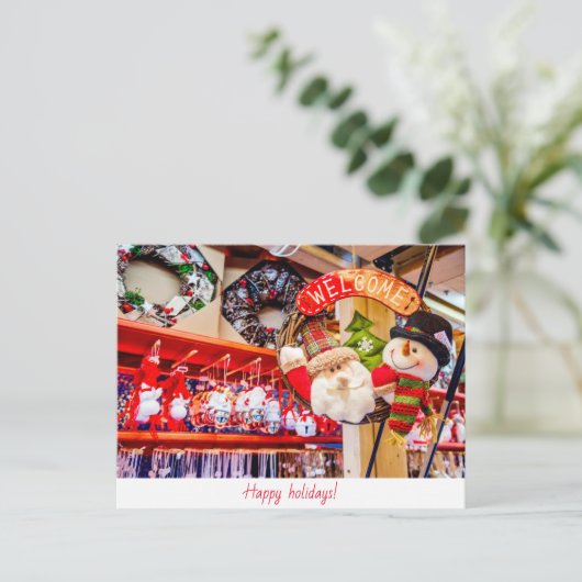 Glückliche Ferien nach Karte (Stehend Vorderseite)