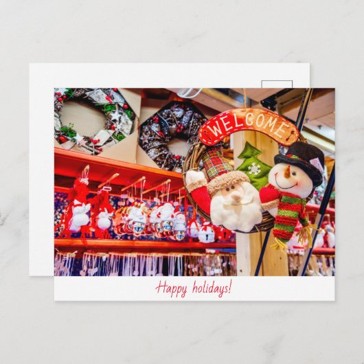 Glückliche Ferien nach Karte (Vorne/Hinten)