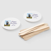 Glückliche Ferien Vater Sohn Weihnachten Familieng Fächer (Non-assembled)