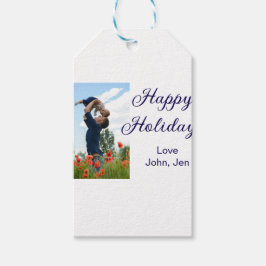 Glückliche Ferien Vater Sohn Weihnachten Familieng Geschenkanhänger