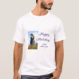 Glückliche Ferien Vater Sohn Weihnachten Familieng T-Shirt