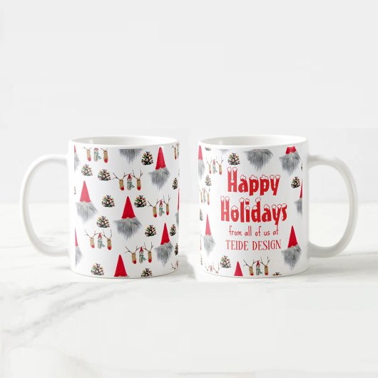 Glückliche Ferien Weihnachten Grün Business Tasse