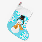 GLÜCKLICHE FERIEN : Winterfreunde 2-N-1 Großer Weihnachtsstrumpf (Vorderansicht (hängend))