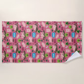 Glückliche Ferkel im Mud Beach Handtuch (Vorderseite)