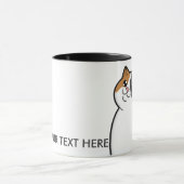 Glückliche fette Kaliko-Katzen-Wecker-Tasse Tasse (Zentrum)