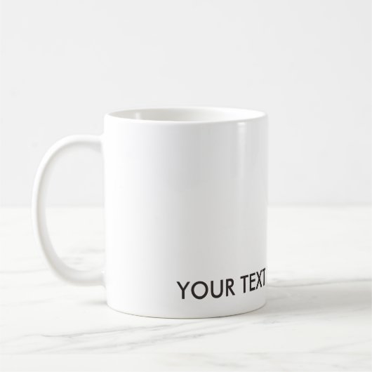 Glückliche fette orange Katze Kaffeetasse (Links)