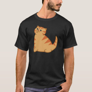 Glückliche fette orange Katze T-Shirt