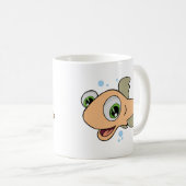 Glückliche Fische Kaffeetasse (VorderseiteRechts)