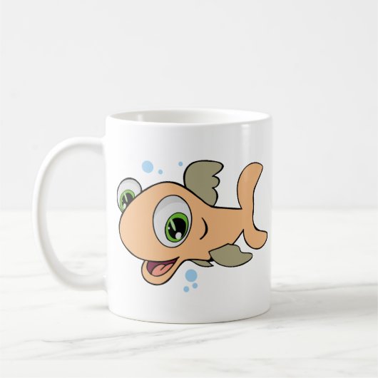 Glückliche Fische Kaffeetasse (Links)