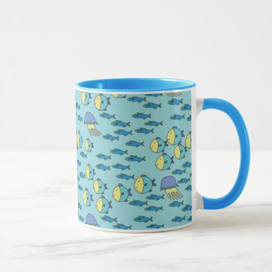 Glückliche Fische Tasse (Rechts)