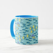 Glückliche Fische Tasse (Vorderseite Links)