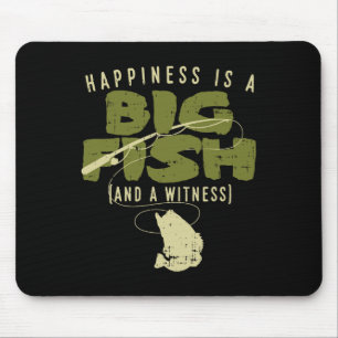 Glückliche Fische Zeuge Big Fishing Fischer Angle Mousepad