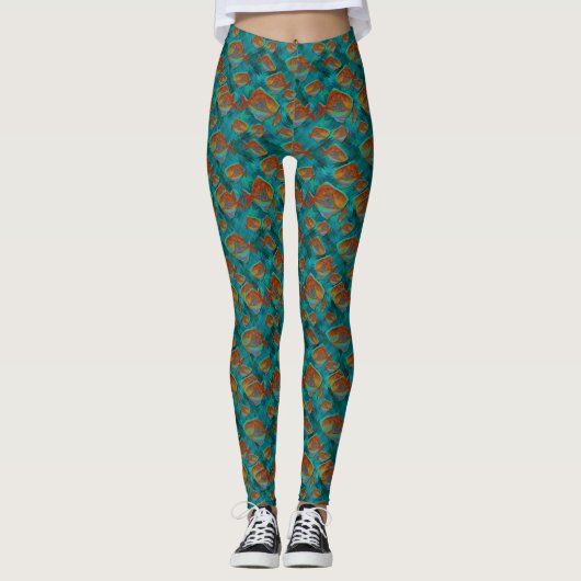 Glückliche Fischen-Leggings Leggings (Vorderseite)